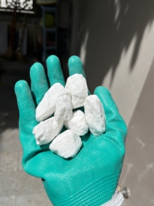 Galets de pierre naturelle blanche du Vietnam, écologiques, non toxiques, décoratifs pour aménagement paysager de parcs et aquariums extérieurs - Product Image 5