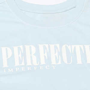 Camiseta Corta para Mujer, Color Gris Claro, Texto Minimalista, Corte Regular, Informal, Verano, Ecológica, Suave, Transpirable, de Secado Rápido, Manga Corta - Product Image 6