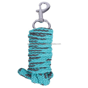 Thick Durable Nylon Horse lead rope with heavy duty <b>bolt</b> snap <b>hook</b> horse lead set - Product Image 4