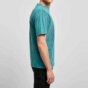 Services OEM : T-shirts pour hommes, impression graphique, streetwear, vente en ligne, logo personnalisé, design uni, haute qualité, effet délavé. - Product Image 5