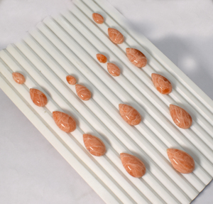 Cabujón de Calcita Naranja Natural con Base Plana para Envolver en Alambre, Colgante de Joyería, Suministros para Joyeros, Cabujones - Product Image 5