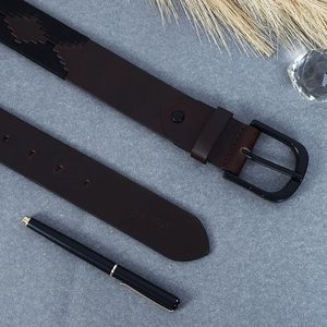 Ceinture en cuir pour équitation et polo, style simple, design classique, facile à nettoyer, accessoire d'équitation durable - Product Image 6