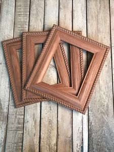 Solid Timber Hand Carved Picture Frame Ornate Wood Photo Holder Desktop Stand For Living Room Office <b>Wall</b> Hanging Display - Product Image 4
