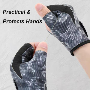 Gants de pêche professionnels de qualité supérieure, imperméables, durables, respirants, en polyester, sans doigts, confortables et antidérapants - Product Image 2
