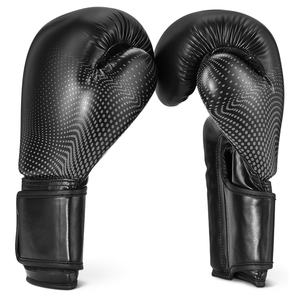 ถุงมือชกมวยหนังสังเคราะห์สำหรับผู้ใหญ่ ขายส่ง ถุงมือฝึกซ้อมมืออาชีพ ถุงมือ MMA แบบสั่งทำ ปิดด้วยแถบตีนตุ๊กแก รูปทรงตามรูปมือ Tombola - Product Image 1