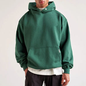 Sudadera con Capucha Oversize de Algodón Grueso para Hombre, Estilo Urbano, Personalizable, Venta al por Mayor - Product Image 1