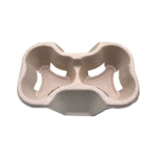 Plateau à boissons durable pour plats à emporter, support double pour gobelets, emballage jetable pour cafés et services de restauration rapide, support pour boissons - Product Image 3
