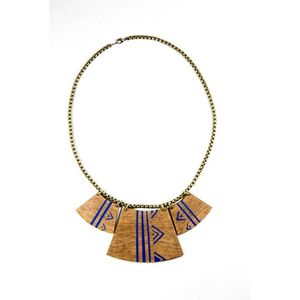 Collier en bois éco-responsable au design durable pour femmes, élégants accessoires de bijoux - Product Image 1