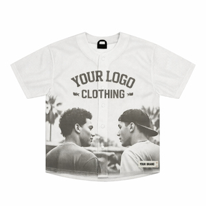 Premium Graphic Courtroom Mesh Jersey Oversized Baseball Style Photo Print Streetwear Sports Jersey Men Polyester OEM MFG Jersey - Product Image 1