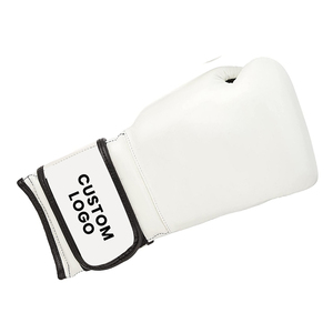 Guantes de Boxeo de Cuero Blanco Profesionales con Logotipo Personalizado – Guantes de Entrenamiento de Sparring de Primera Calidad – Guantes de Muay Thai de Alto Rendimiento al por Mayor - Product Image 6