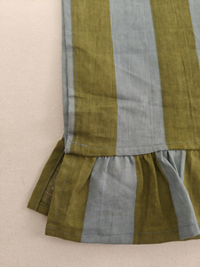 Serviette de cuisine en coton à imprimé floral bleu vert, rectangulaire, tissée, décorative, lavable à la main, Shree Balajee - Product Image 3