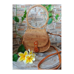 AVAILABLE Eco-Friendly Fashionable Rattan Handbag High Quality Hot Selling Sustainable Handmade Woven Summer Beach Tote - Product Image 1