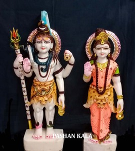 Makrana-estatua de mármol Shiv Pravati - Product Image 2