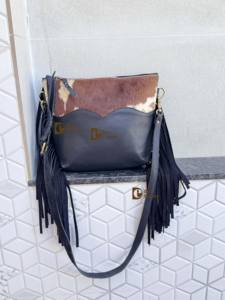 Nuevo Bolso de Mano con Flecos de Piel de Vaca, Bolso Elegante de Cuero Genuino, Oferta, Bolsos Bohemios Multiusos para Mujer - Product Image 5