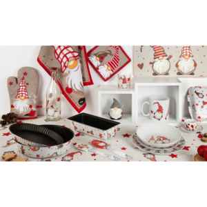 Bottiglia di Vetro Excelsa Gnomo da 1 Litro con Tappo Rosso per Decorazioni Festive - Product Image 2
