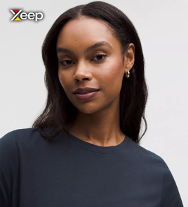 เสื้อยืดออกกำลังกายผู้หญิง XEEP แบบสบายๆ น้ำหนักเบา ทรงหลวม แขนสั้น ระบายอากาศดี คอวี ปักลายตัวอักษร - Product Image 3