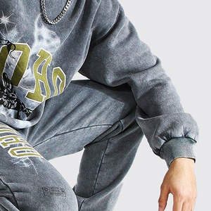 Conjunto de Dos Piezas de Sudadera y Pantalones Deportivos Sólidos de Colores Personalizados para Hombre, Ligeros, Ecológicos, Transpirables, para Invierno - Product Image 6