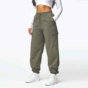 กางเกงคาร์โก้ของผู้หญิงกางเกงคาร์โก้ผ้าไนลอนยืดได้100% ทอมีประโยชน์ใช้สอยคุณภาพพรีเมี่ยม - Product Image 3