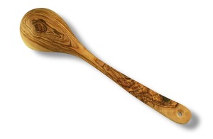 Cuchara Redonda de Madera Hecha a Mano, Sostenible y Personalizable, Utensilio de Cocina para Cocinar y Servir - Product Image 3