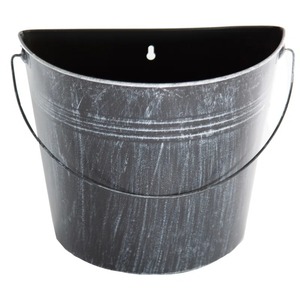 Pot à fleurs mural rustique en métal galvanisé pour plantes vertes - Product Image 1