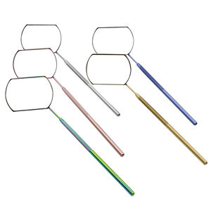 Custom Logo Multi-Color High Quality Stainless Steel Lighted Square Eyelash Mirror Professional Makeup Tool OEM ODM - Product Image 6