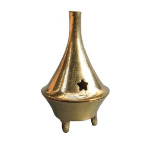 Quemador de Incienso de Latón Estilo Estrella con Base, Centro de Mesa, Artículo para Bodas, Festivales, Templos, Decoración del Hogar, Quemador de Aroma, Soporte OEM - Product Image 1