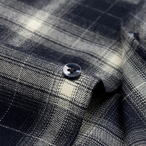 Factory Wholesale Comfortable Plaid 100% Cotton Long <b>Sleeve</b> Casual Men's Flannel Shirt - Product Image 6