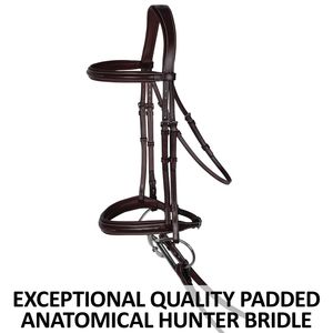 Brida de caballo de cuero genuino personalizada con canal vacío, producto ecuestre de alta calidad directamente de fábrica - Product Image 5