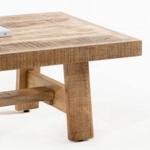 โต๊ะกาแฟไม้ vandana zenova Lyra สำหรับห้องนั่งเล่นที่ทันสมัยและการตกแต่งบ้านร่วมสมัย - Product Image 5