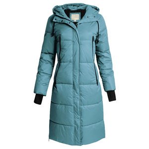 Doudoune longue matelassée épaisse pour femme – Manteau isolant automne-hiver pleine longueur - Product Image 3