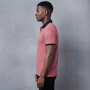 Polo décontracté de haute qualité en tissu tricoté, coupe ajustée, idéal pour le golf, avec logo brodé personnalisé, style streetwear, confortable et respirant - Product Image 6