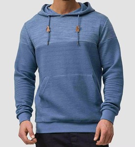 Sudadera con Capucha Azul de Hombre, Personalizada, de Alta Demanda, Ajuste Regular, Informal, de Algodón Tejido, con Bolsillo Frontal, para Otoño - Product Image 1