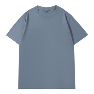 T-shirt basique unisexe à manches courtes et épaules tombantes en polyester peigné 180G, broderie de logo personnalisée OEM, fabriqué en Chine par BD - Product Image 2