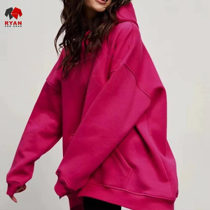 Services OEM et ODM, sweats à capuche anti-boulochage, respirants, pour femme, couleur personnalisée, grandes tailles - Product Image 4