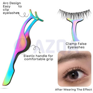 Juego Profesional de Belleza para Pestañas de 4 Piezas en Acero Inoxidable con Rizador, Aplicador, Pinzas y Tijeras para Cejas - Product Image 2