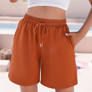 Ropa Deportiva Activa, Pantalones Cortos de Mujer Casuales, Elásticos, Flexibles, Cómodos, Listos para el Gimnasio, Transpirables, Tejido Ecológico, Modernos - Product Image 5