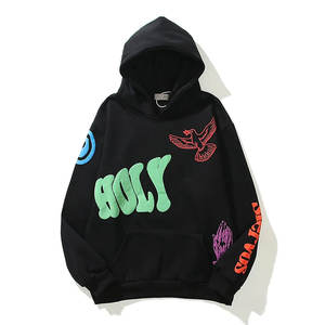 เสื้อฮู้ดดี้ผู้ชายทรงปกติ ผ้าหนา 370 กรัม พิมพ์ลายด้านหน้าด้วยเทคนิค Heat-transfer โลโก้ 3 มิติแบบนูน ผ้าคอตตอนผสม - Product Image 2