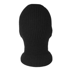 Black Knit Balaclava 3 Hole <b>Face</b> <b>Mask</b> Unisex Adult Outdoor Winter Warm Cover 100% Acrylic - Product Image 5