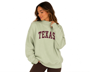 Sudadera de Algodón Contemporánea para Mujer, Diseño Oversize con Cuello Alto Simulado, Estilo Holgado Inspirado en la Moda Urbana - Product Image 1