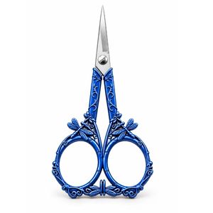 Ciseaux à broderie Libellule – Ciseaux de quilting uniques sur le thème du jardin, finition cuivre, or, argent vintage - Product Image 2