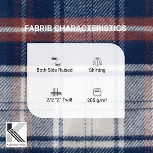 Camisa de Franela para Hombre, 100% Algodón, 205 g/m², a Cuadros, Sarga 2/2, Manga Larga, OEM, ODM - Product Image 4