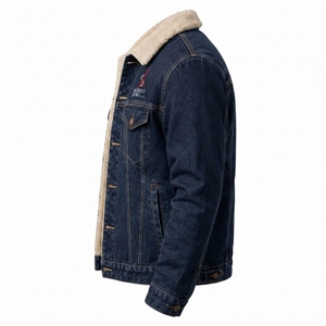 Premium Quality <b>Men</b> <b>Denim</b> <b>Jacket</b> Spring Breathable Waterproof Button Front Long Sleeves Chest Pockets Comfortable Everyday - Product Image 3