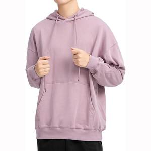 Custom Logo French Terry Thick Heavyweight Oversized Hoodie for Men Drop Shoulder 500 460 400 Gsm <b>Sweatshirt</b> Winter Embroidered - Product Image 3