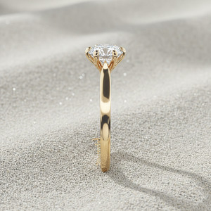 แหวนหมั้นสโตนเวลส์ ทิวลิป โซลิแทร์ ทำจากทองคำแท้ |   สำหรับผู้ได้รับการรับรอง |   เพชรแล็บโกรว์แบบฝังขา |   ด้ามมีดคม - Product Image 4