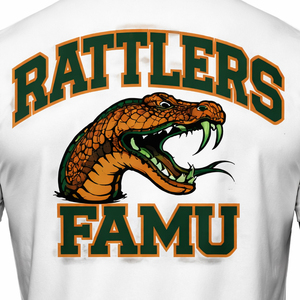 Camiseta de Algodón de Alta Calidad con Logotipo de FAMU Personalizado para Hombre y Mujer, Fabricante y Proveedor Mayorista OEM, Ropa HBCU - Product Image 4