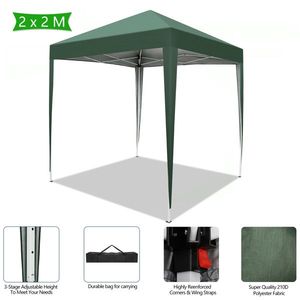 Practical 2 X 2m Green Camping Tent Waterproof Right Angle Folding Design - Product Image 4