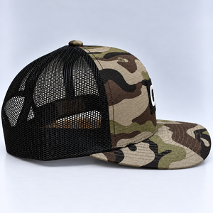 Gorra Trucker de 6 Paneles con Camuflaje Personalizado, Parche de Logotipo Tejido, Malla y Cierre Ajustable, Sombrero de Caza, Venta al por Mayor, Fabricante Vietnamita, OEM ODM, Artículos para la Cabeza - Product Image 3