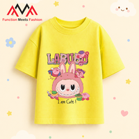 T-shirt décontracté jaune imprimé en provenance du Vietnam |   T-shirt de plage en mélange de coton et de spandex, coupe classique
