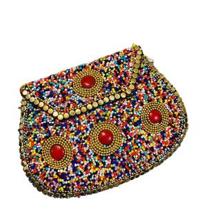 Bolso de mano de mosaico de Metal para mujer exclusivo de diseñador de moda bolso de fiesta de noche hecho a mano - Product Image 1