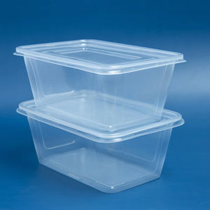 กล่องใส่อาหารพลาสติก PP รูปทรงสี่เหลี่ยมผืนผ้า ขนาด 750 มล. เป็นมิตรกับสิ่งแวดล้อม พร้อมฝาปิด สำหรับบรรจุอาหารแบบนำกลับบ้าน โปร่งใส ใช้กับไมโครเวฟได้ - Product Image 1